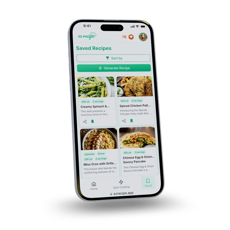EZ Recipe Mobile Interface